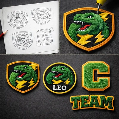 Custom Chenille Patches for Jackets, Bags & Uniforms